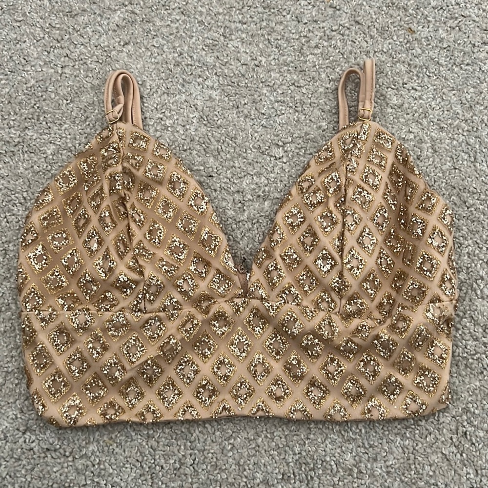 Sparkly crop top
